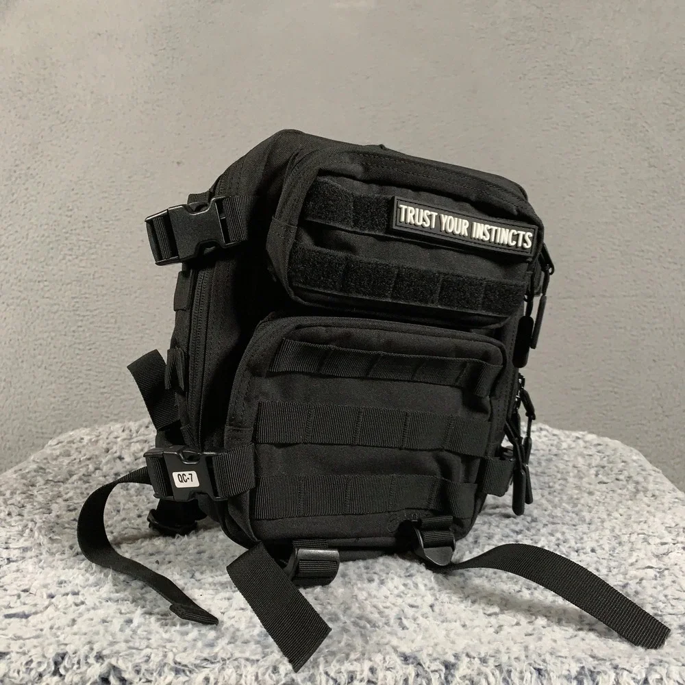 WOLFpak Mini Backpack Unisex OS Black Tactical Gym Bag MOLLE Ruck Pack Rucking